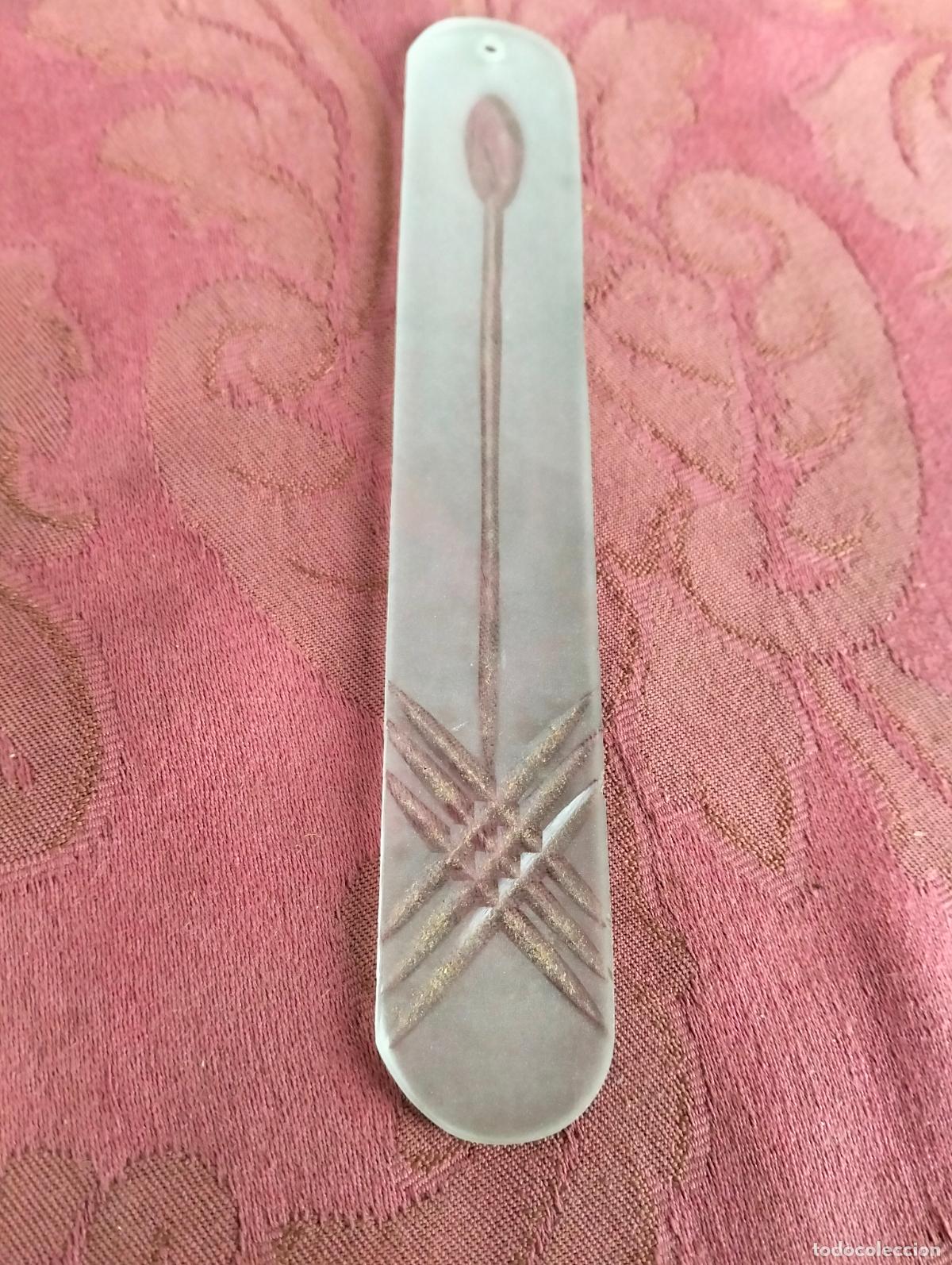 Antiques: L&aacute;grimas de cristal 1 para l&aacute;mpara antigua vintage recambio repuesto hoja varilla 16cm