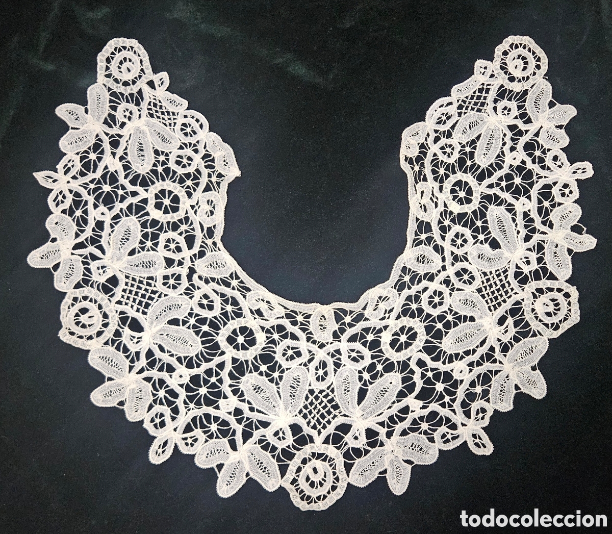 Antig&uuml;edades: MAGISTRAL CUELLO ANTIGUO DE PUNTO DUQUESA BATTEMBERG