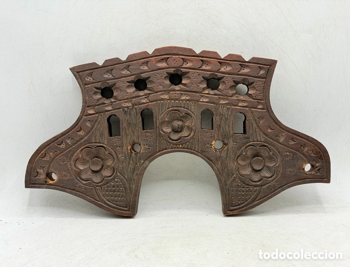 Antig&uuml;edades: Antiguo Adorno de Madera Estilo Barroco