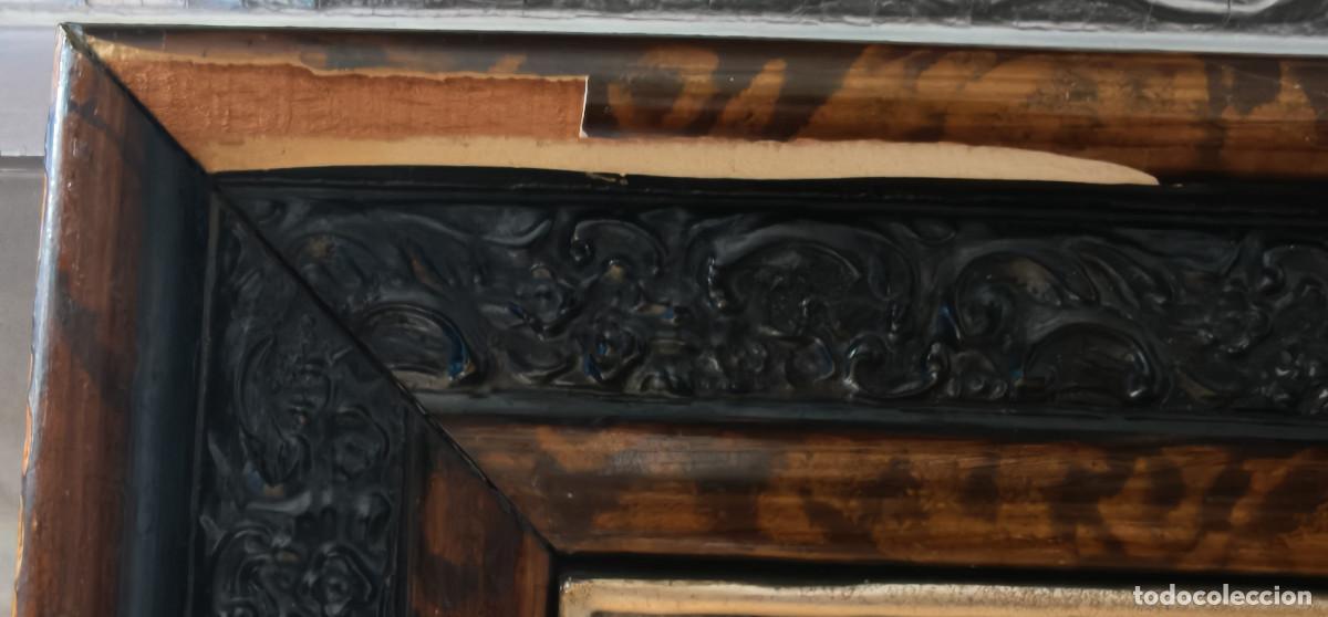 Antig&uuml;edades: Cuadro en relieve con el Sagrado Coraz&oacute;n de Jes&uacute;s. - Foto 5