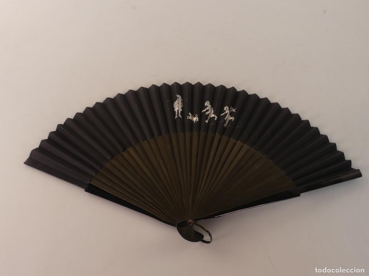 Antiques: PRECIOSO ABANICO DECORADO A MANO OBJETO DE COLECCI&Oacute;N