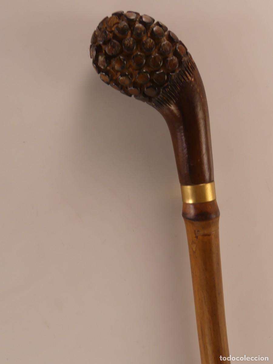 Oggetti Antichi: BONITO BASTON DE MADERA BAMBU OBJETO DE COLECCI&Oacute;N