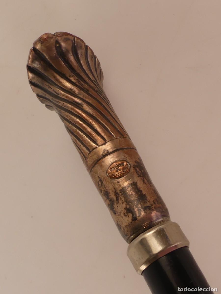 Oggetti Antichi: BONITO BASTON DE MADERA OBJETO DE COLECCI&Oacute;N MARCA EL GALLO DE MORON