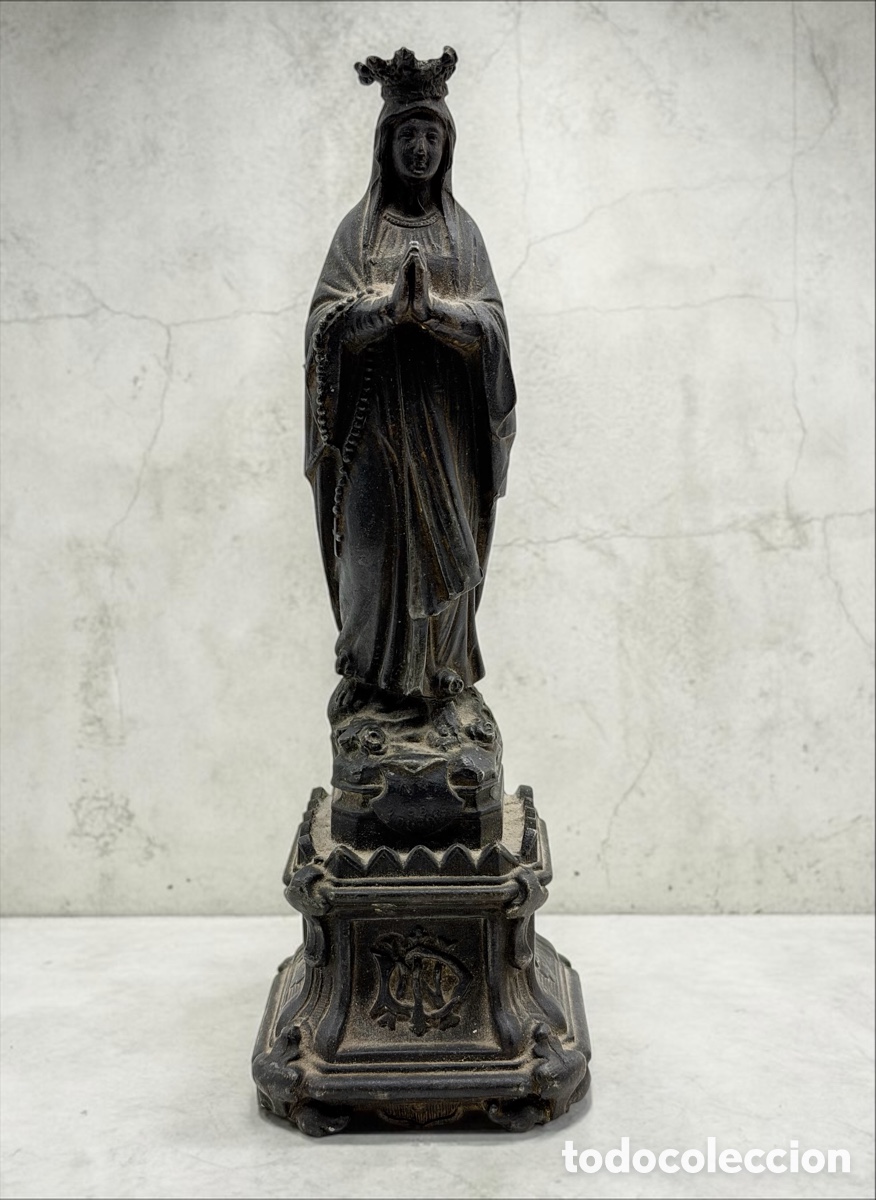 Antiques: Antigua Figura de La Virgen del Siglo XIX