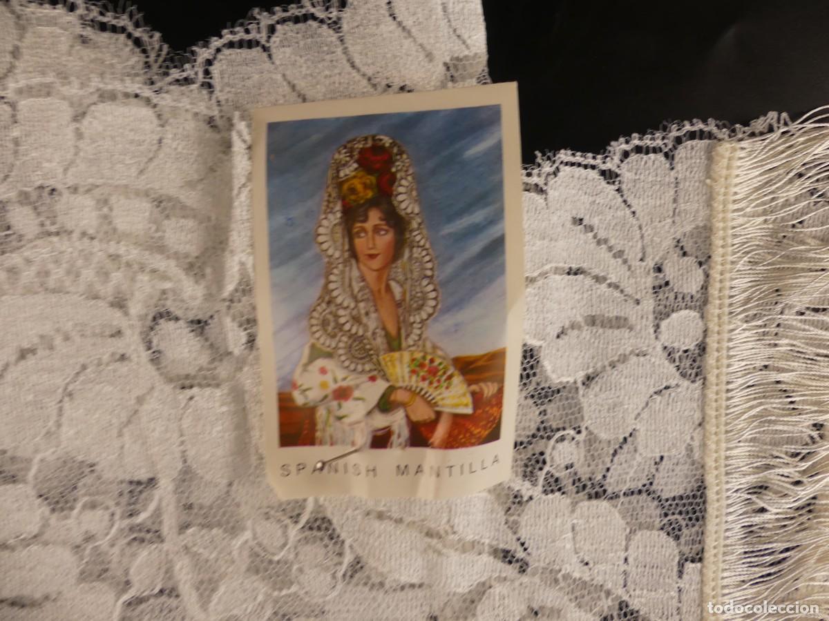 Antiguidades: MANTILLA ESPA&Ntilde;OLA ECHARPE NUEVA CON ETIQUETA