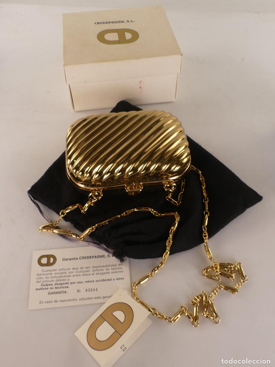 Antig&uuml;edades: BOLSO METALICO PARA MUJER MARCA CREDEPASME NUEVO CON CAJA
