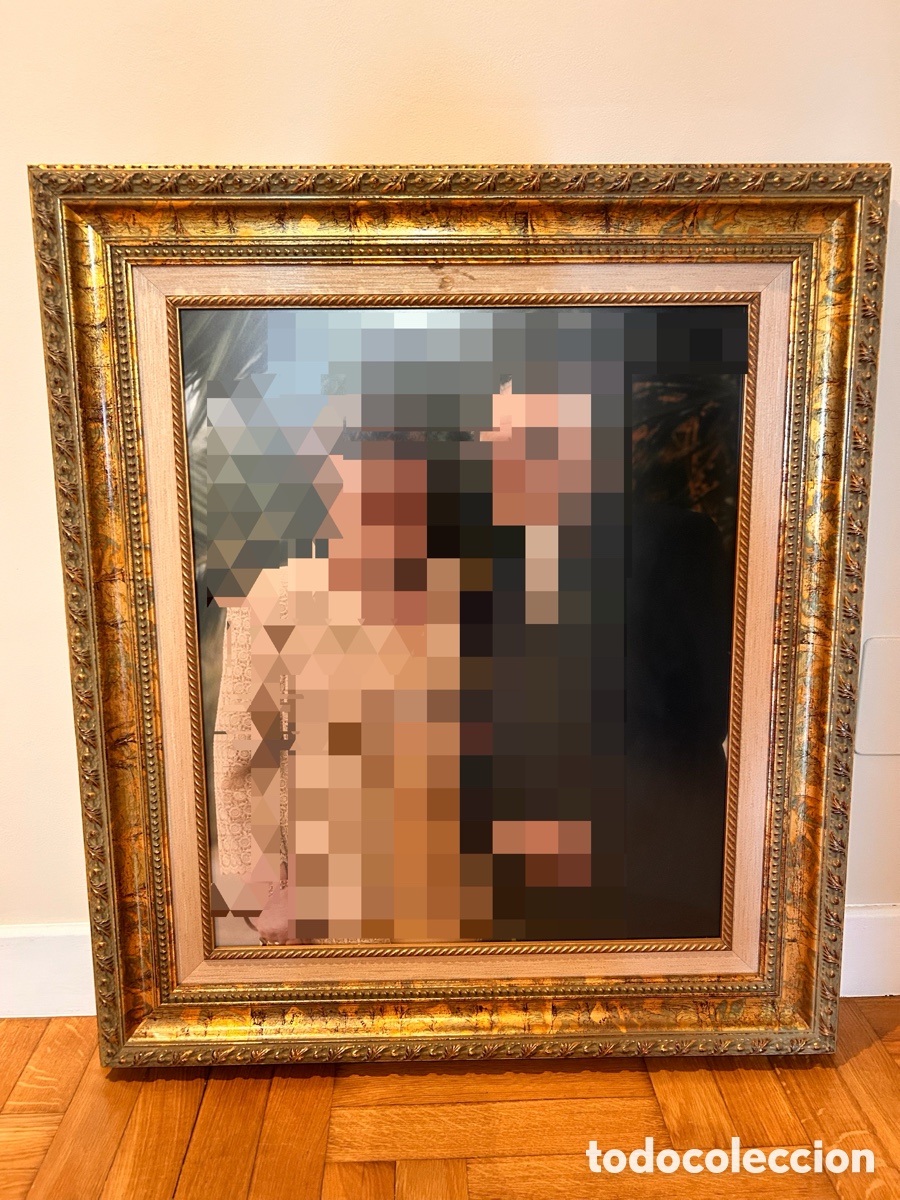 Antig&uuml;edades: Marco madera dorado ornamentado - Foto 1