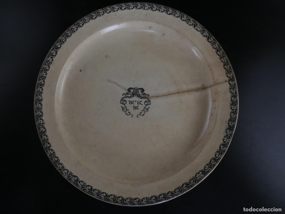Antiquit&eacute;s: ANTIGUO PLATO DE PORCELANA DE PICKMAN SEVILLA OBJETO DE COLECCI&Oacute;N