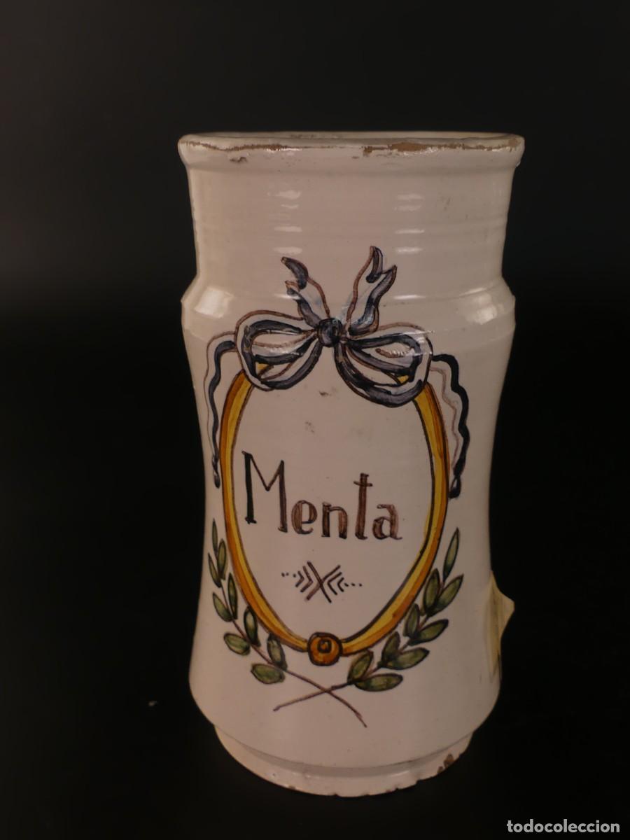 Antiquit&eacute;s: BOTE ALBARELO DE FARMACIA HECHO DE CERAMICA