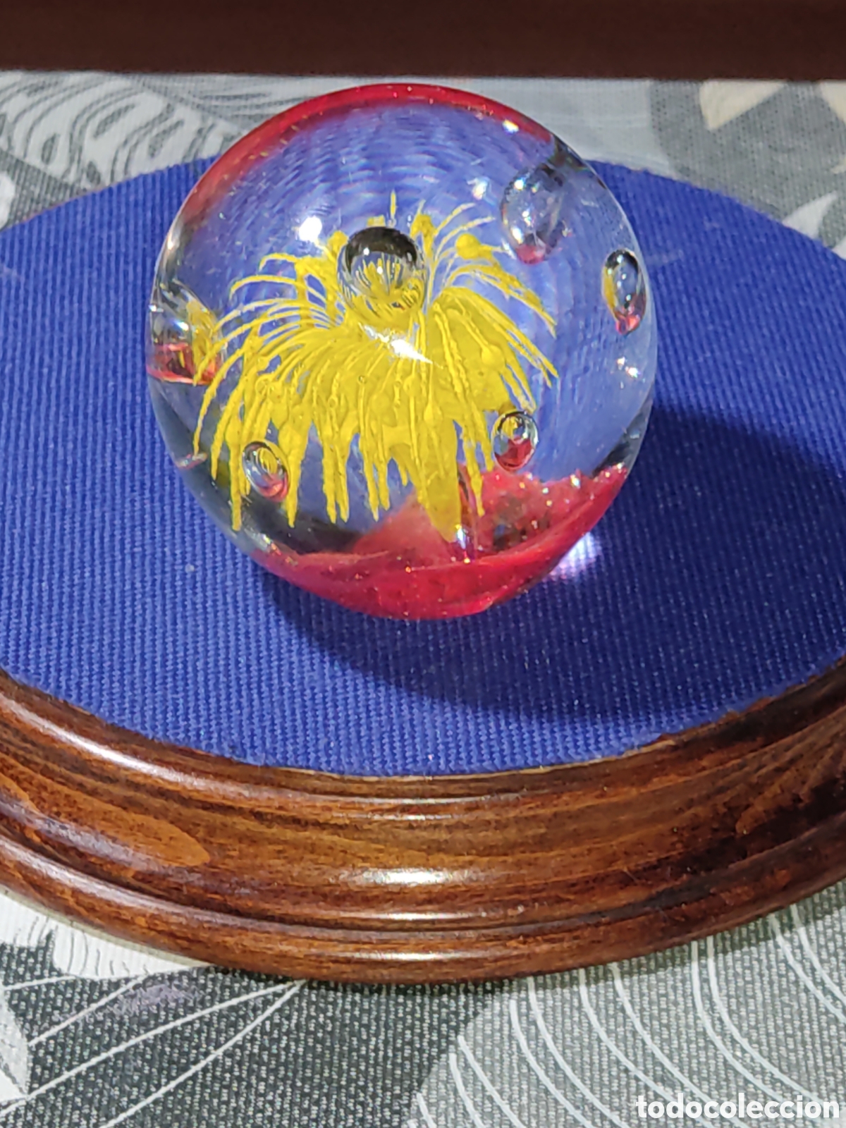 Antig&uuml;edades: Preciosa bola & pisapapeles de cristal de Murano.