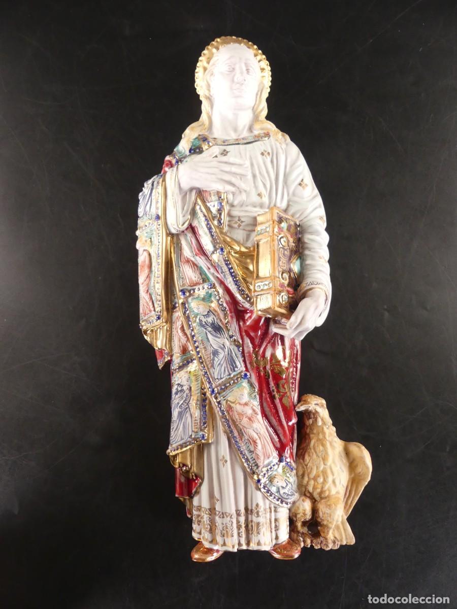 Antiquit&eacute;s: preciosa figura religiosa de porcelana de Eugenio Pattarino objeto de colecci&oacute;n