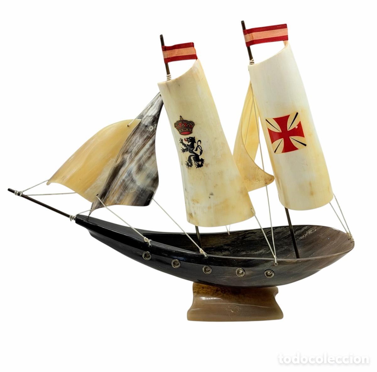 Antiquit&auml;ten: Antigua Figura de Barco Astas