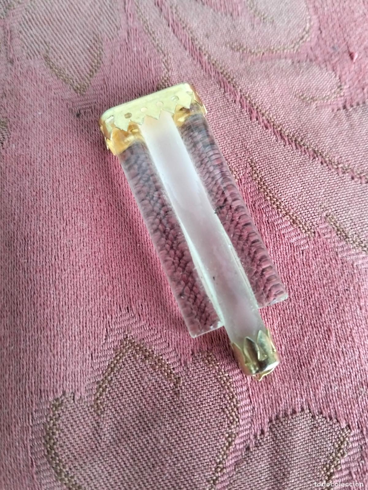 Antiques: L&aacute;grima de cristal 1u para l&aacute;mpara antigua vintage recambio repuesto l&aacute;grima tubo varilla 5cm