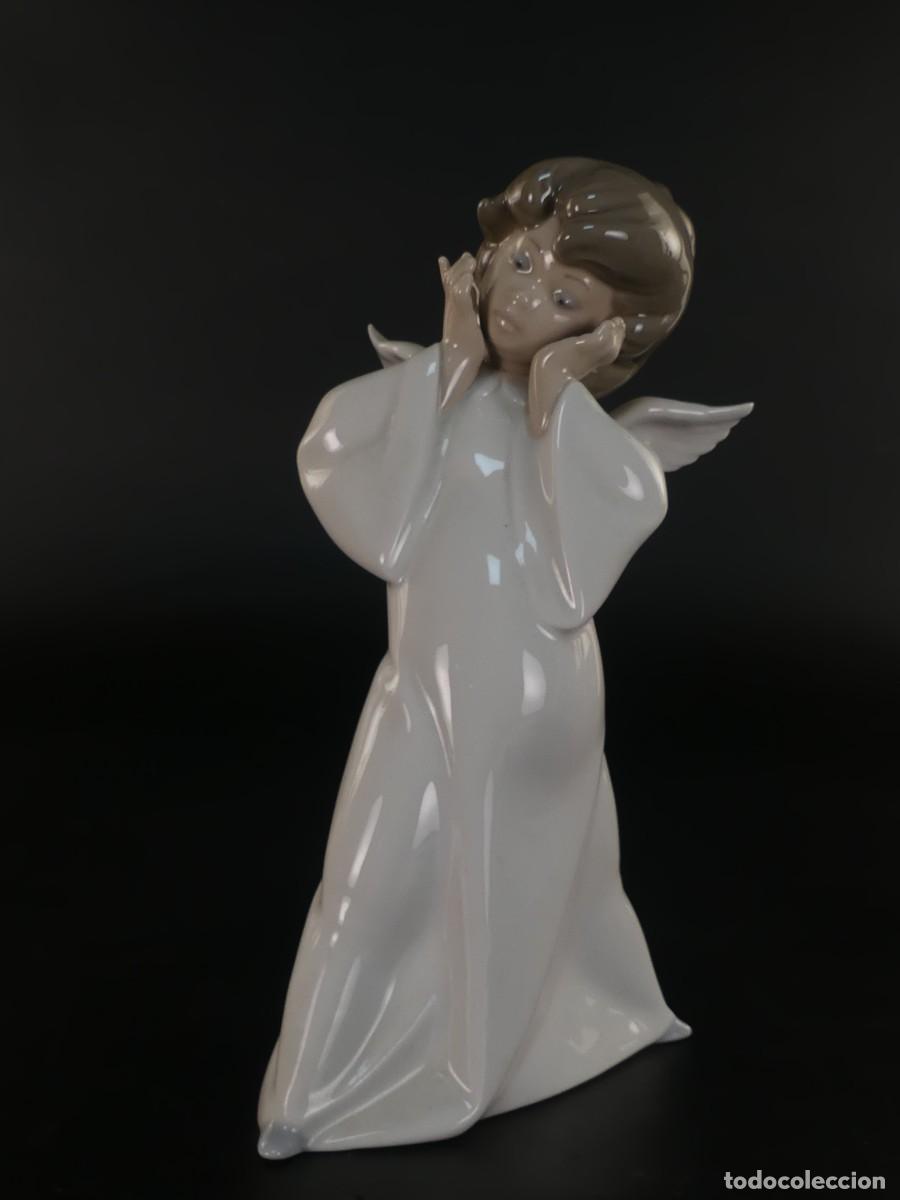 Antiquit&eacute;s: FIGURA DE PORCELANA LLADRO ANGEL MIMICO OBJETO DE COLECCI&Oacute;N