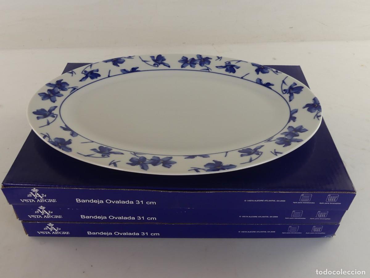 Antiguidades: LOTE DE 4 BANDEJAS OVALADAS DE 31 CM DE PORCELANA DE VISTA ELEGRE CON CAJAS