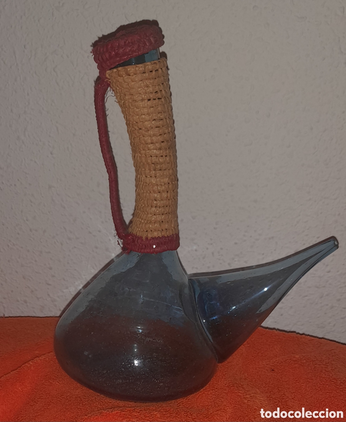 Antig&uuml;edades: Porron antiguo cristal - Foto 4