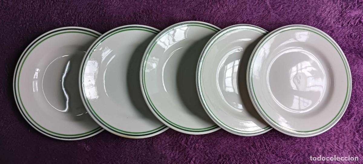 Antig&uuml;edades: Lote 3 platos Bidasoa modelo BID8 &ndash; Blanco y Negro sobre rojo &ndash; Vintage a&ntilde;os 80