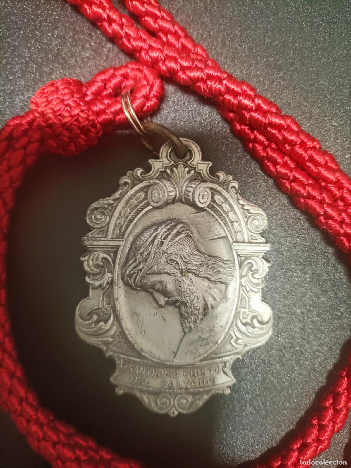 Antig&uuml;edades: ANTIGUA MEDALLA RELIGIOSA HERMANDAD DEL CALVARIO SEMANA SANTA DE SEVILLA