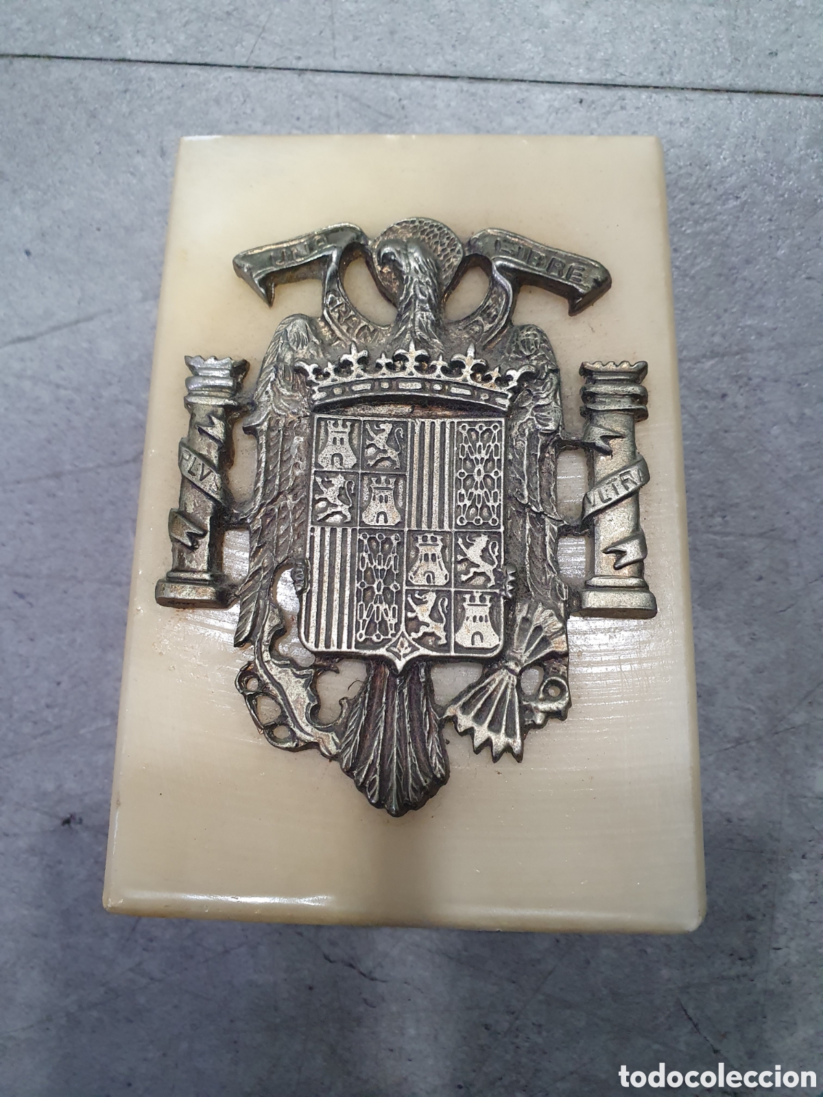 Antig&uuml;edades: Pisapapeles Aguila de S. Juan y m&aacute;rmol. (L131)