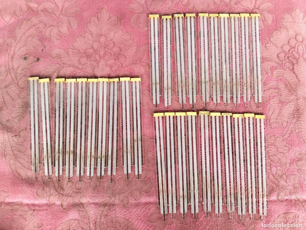 Antiques: L&aacute;grimas de cristal lote 30 para l&aacute;mpara antigua vintage recambio repuesto tubo varilla 15cm