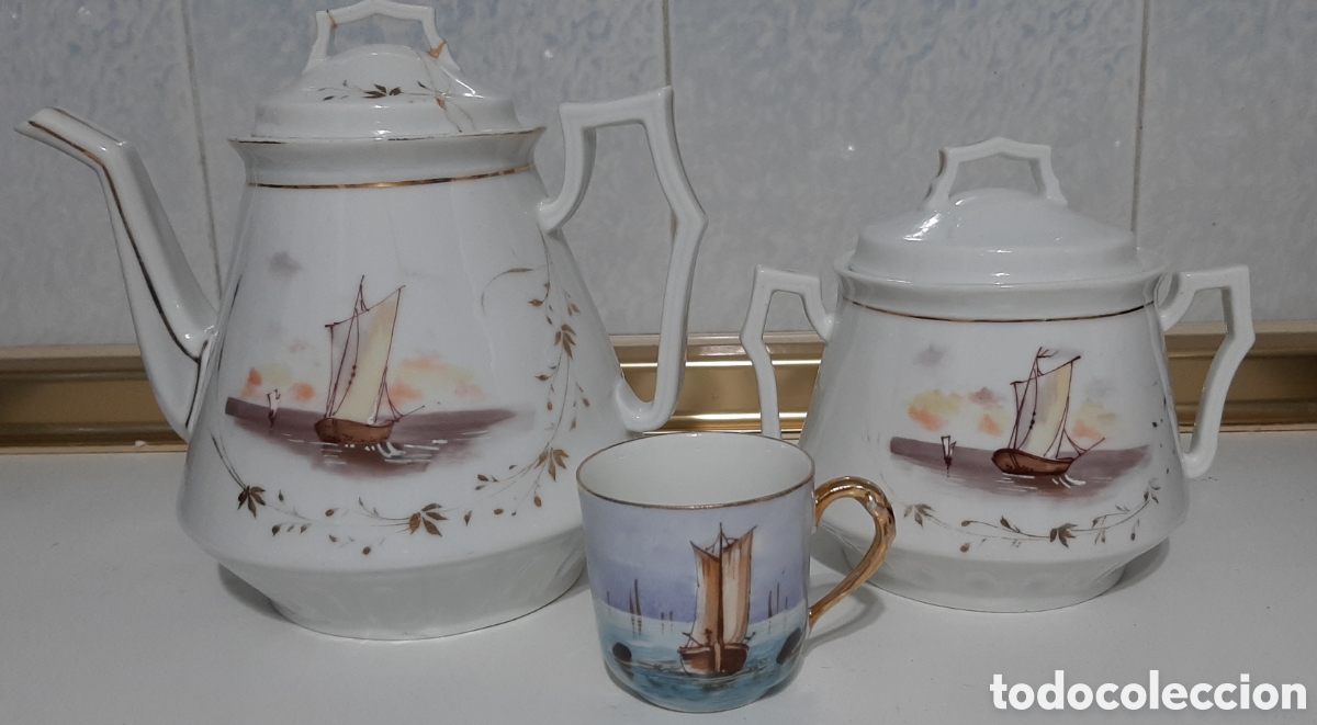 Antig&uuml;edades: Porcelana con motivos marinos