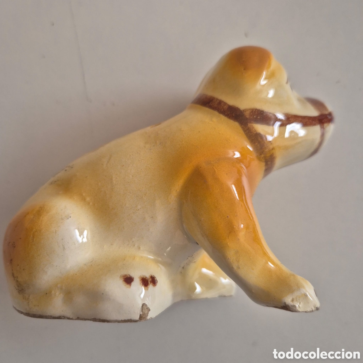 Antig&uuml;edades: PERRO PALILLERO DE SARGADELOS SIGLO XIX