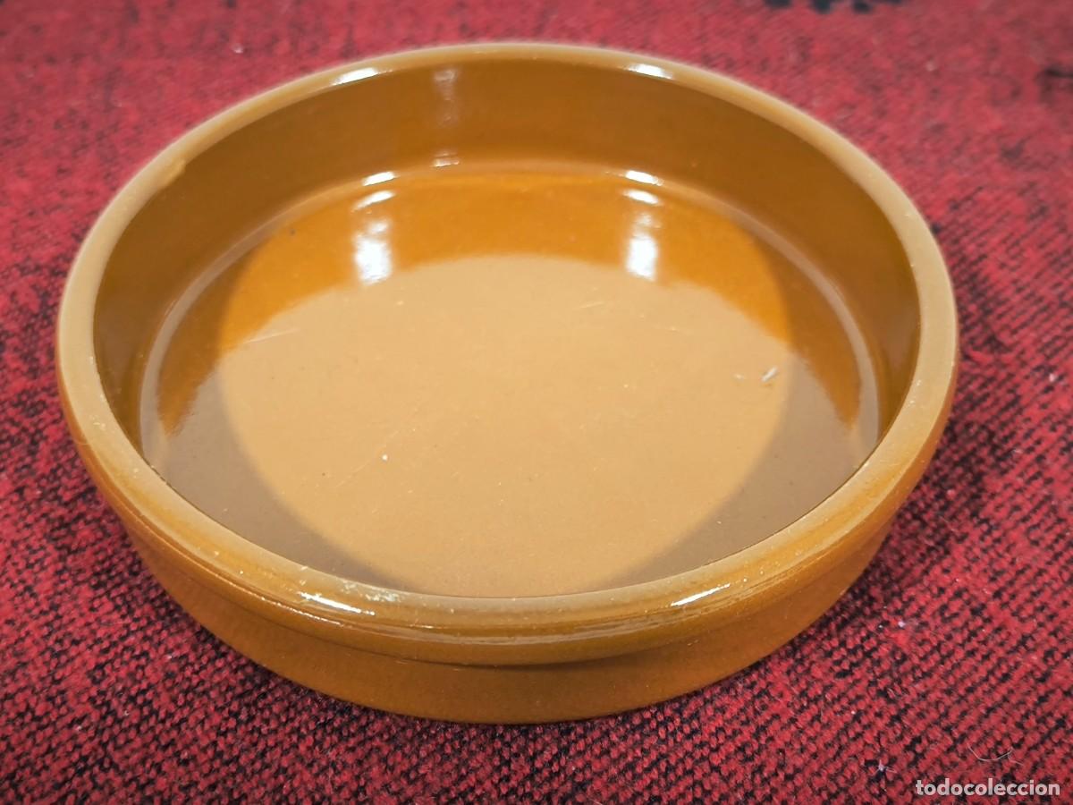 Antiguidades: Plato De Barro Tradicional Esmaltado &ndash; Fuente R&uacute;stica De Cocina 16 Cms