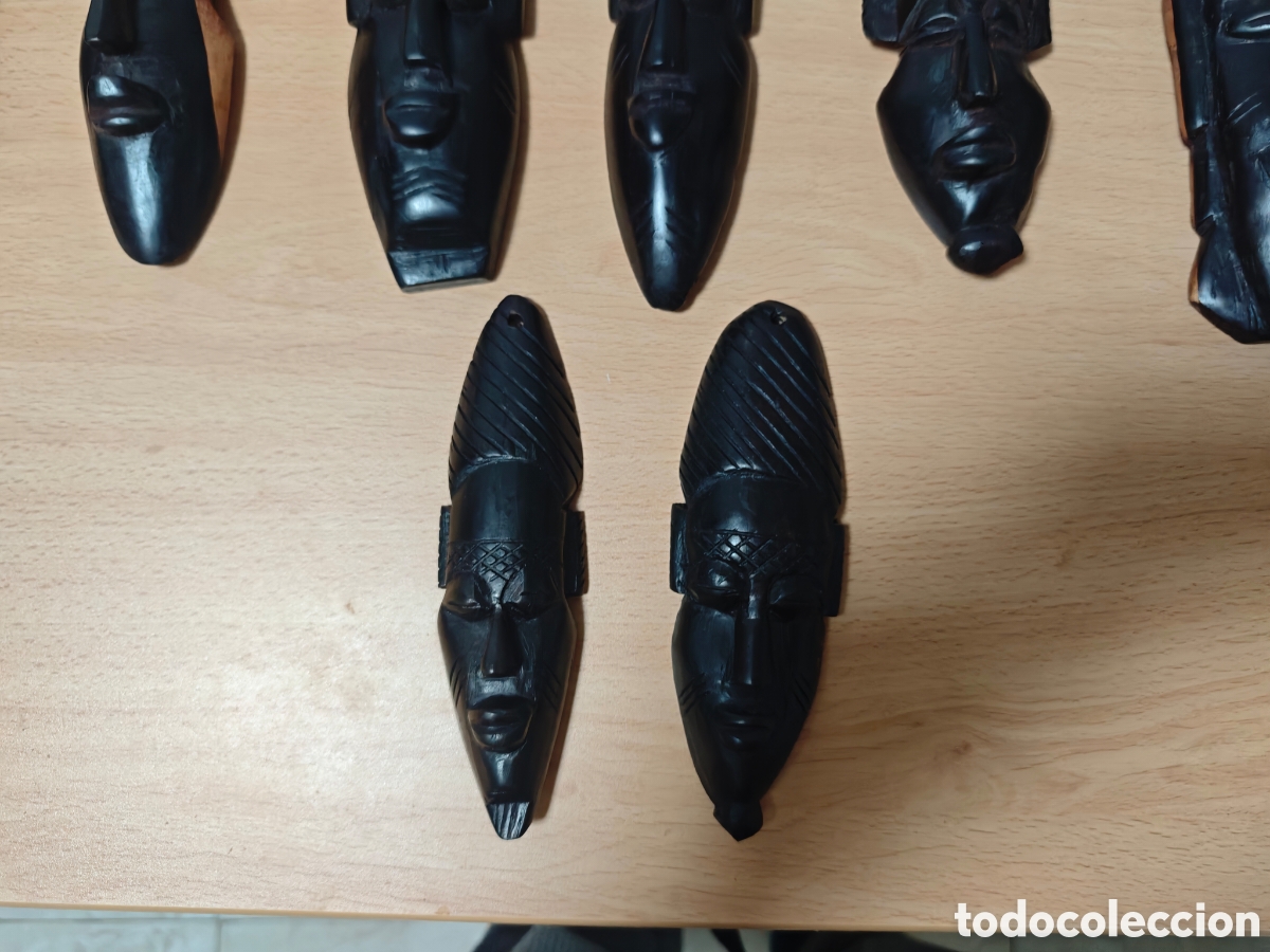 Antig&uuml;edades: 9 figuras de &eacute;bano y otras maderas - Foto 10