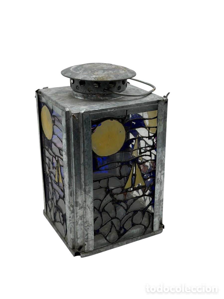 Antiquit&eacute;s: Antiguo Farol de Vidrieras