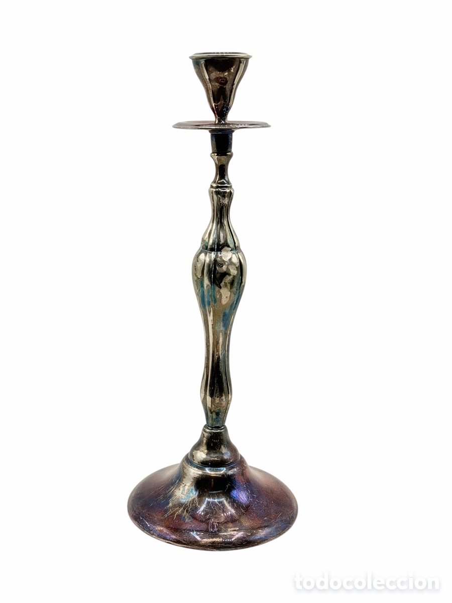 Antiguidades: Antiguo Candelabro Plateado