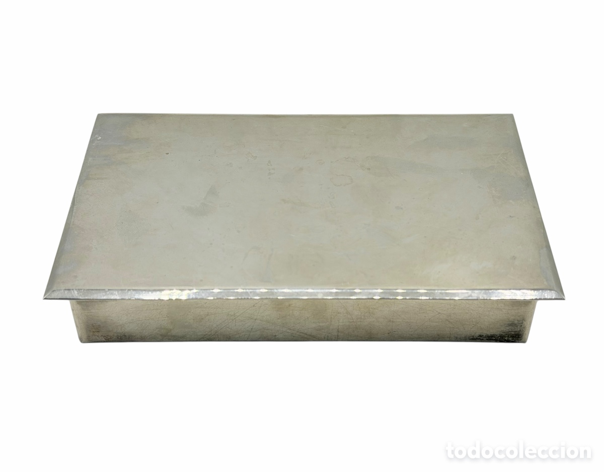 Antig&uuml;edades: Antigua Caja Plateada Art D&eacute;co