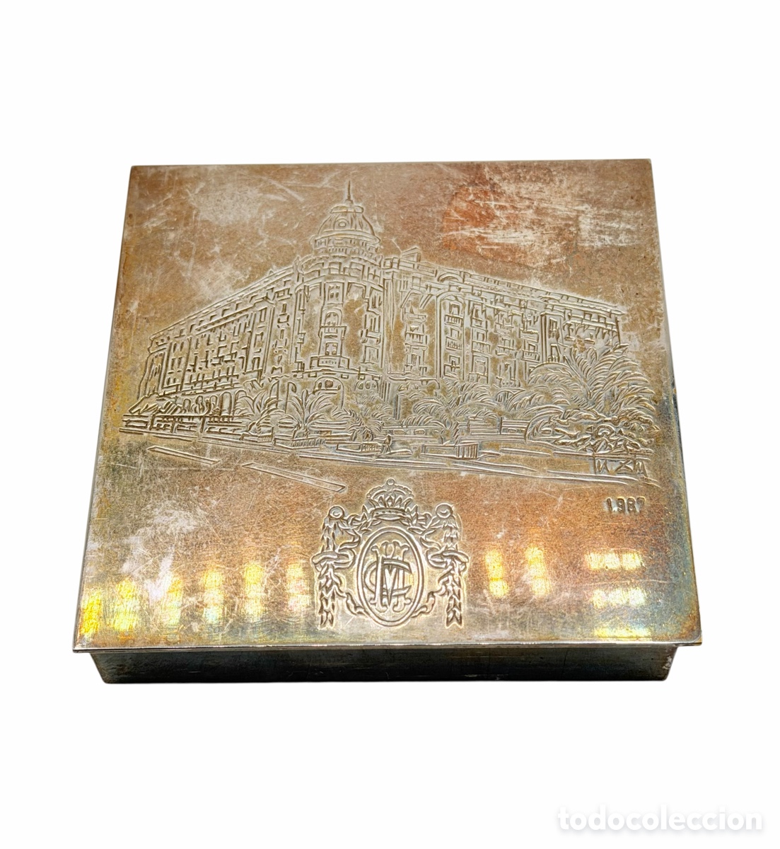 Antiquit&eacute;s: Antigua Caja Plateada