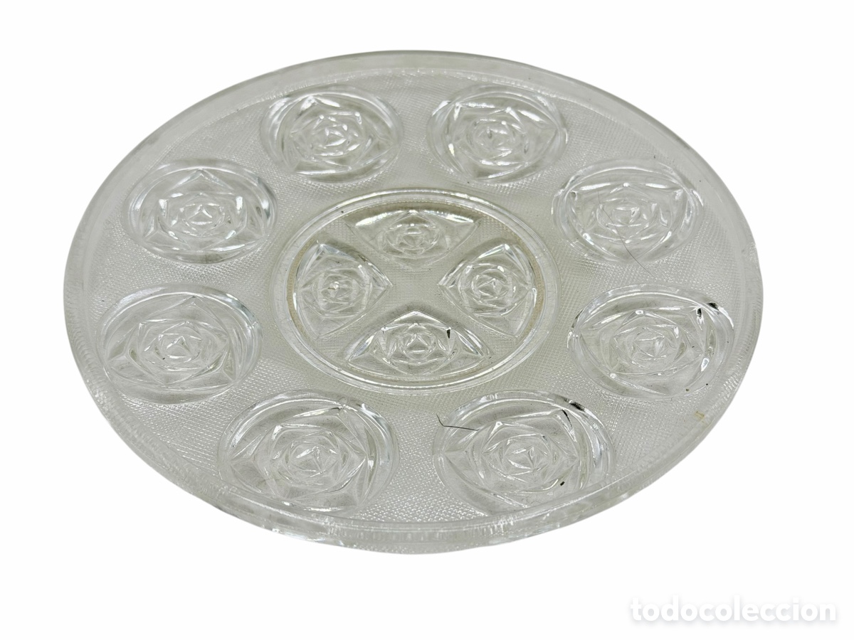 Antiguidades: Plato de Cristal Decorativo