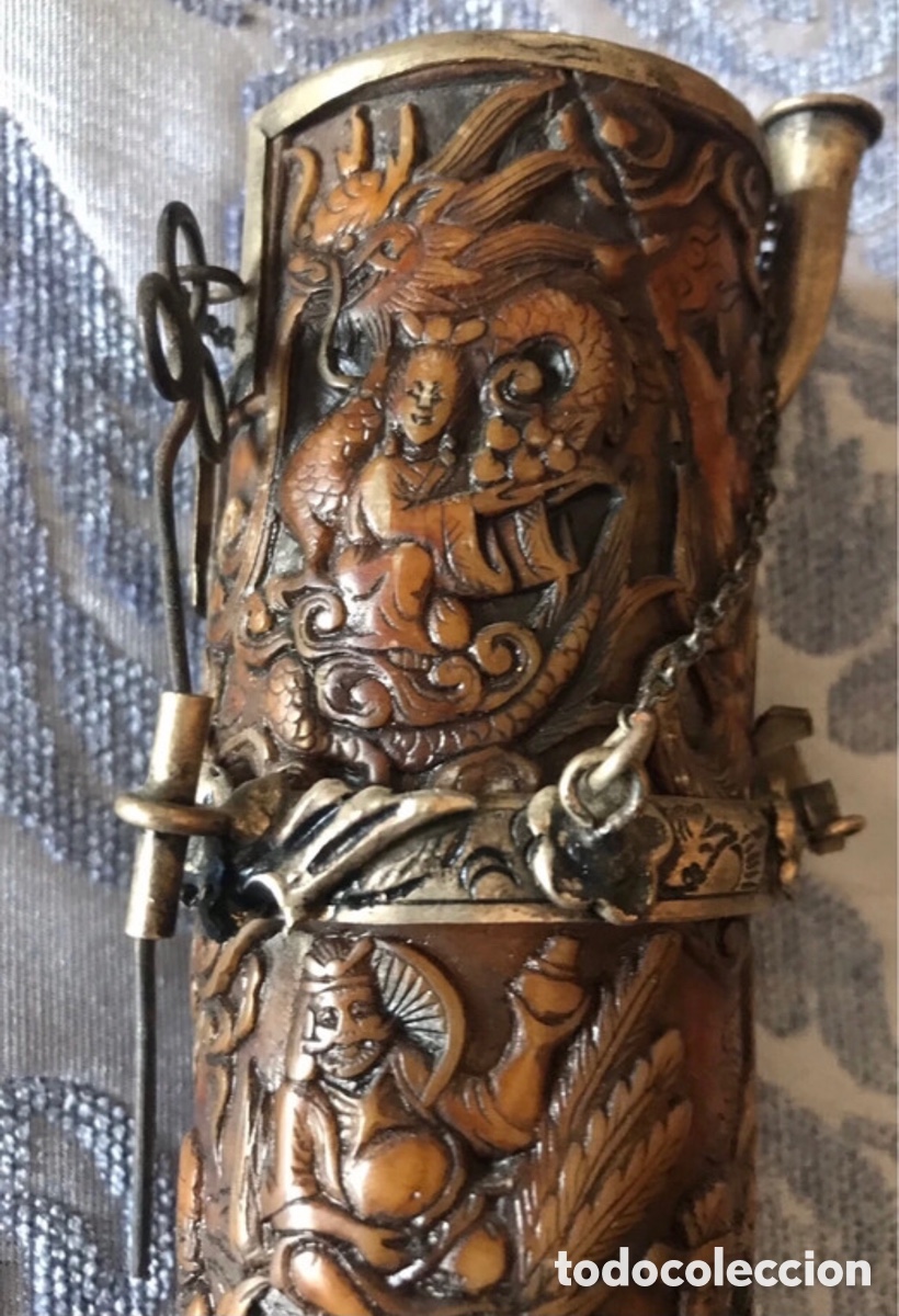 Antig&uuml;edades: Pipa antigua de agua - Foto 9