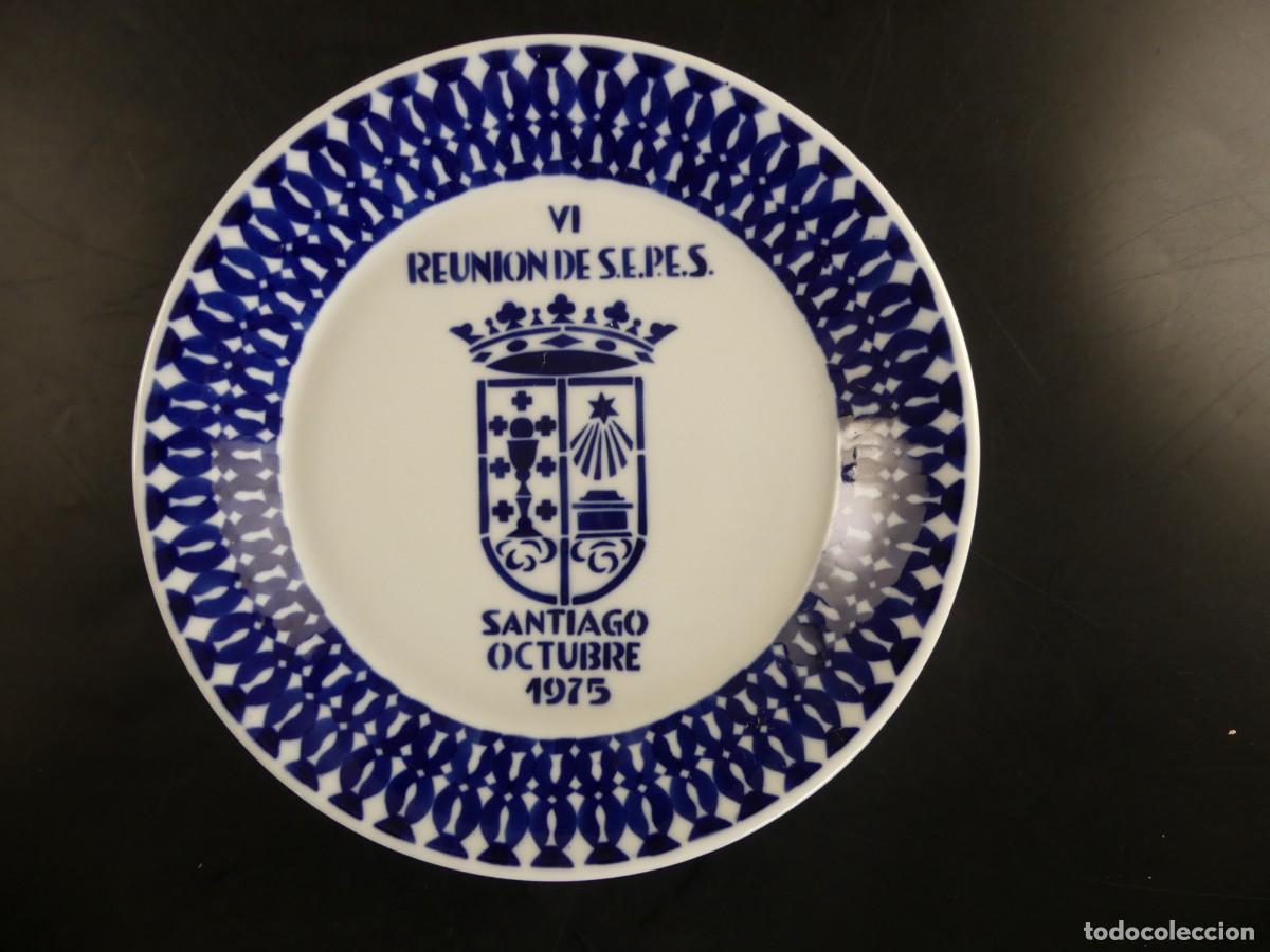Antig&uuml;edades: PLATO DE SARGADELOS &ndash; VI REUNION DE S.E.P.E.S. &ndash; SANTIAGO OCTUBRE 1975