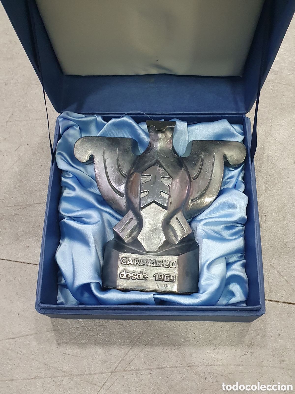Antiques: Rara escultura plata de ley. Escultor Romero. Fabrica Caramelo. (L40)