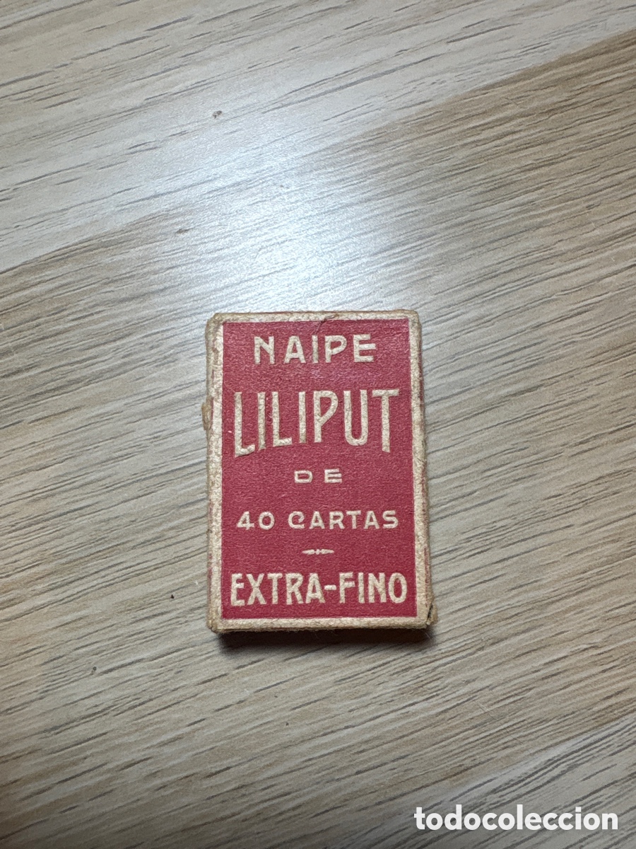 Antig&uuml;edades: naipe Fournier Vitoria Liliput
