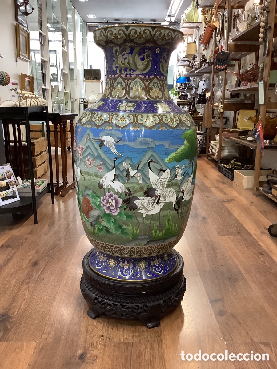 Antig&uuml;edades: JARR&Oacute;N DE GRAN TAMA&Ntilde;O EN CLOISONNE