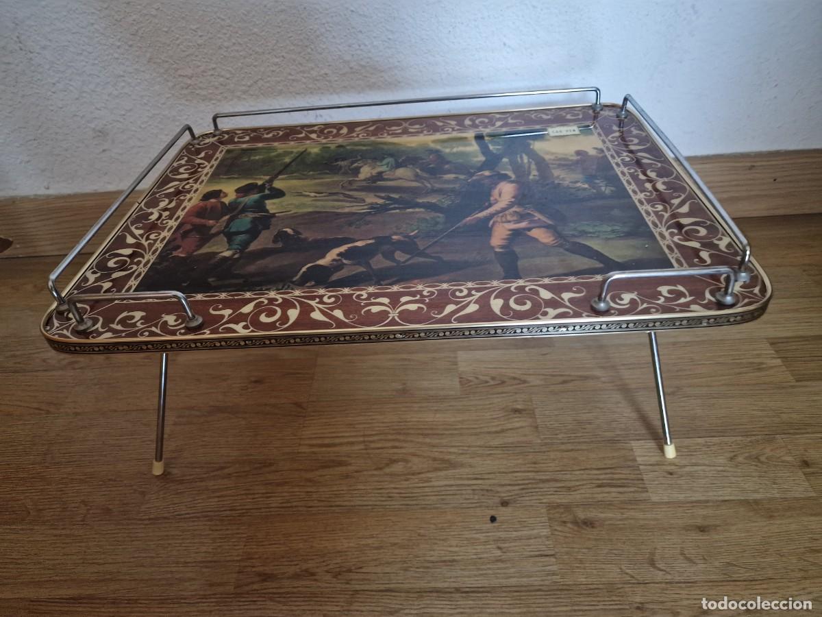 Antig&uuml;edades: Bandeja vintage de cama - Foto 2
