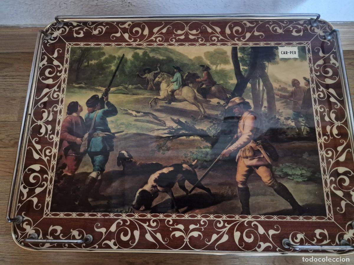 Antig&uuml;edades: Bandeja vintage de cama - Foto 5