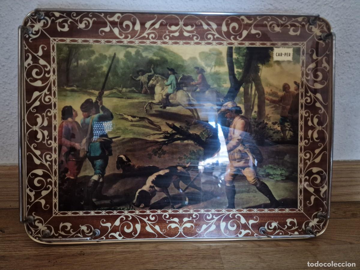 Antig&uuml;edades: Bandeja vintage de cama - Foto 8