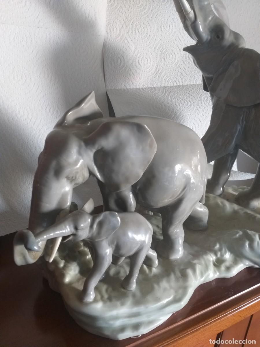 Antig&uuml;edades: familia elefantes lladro