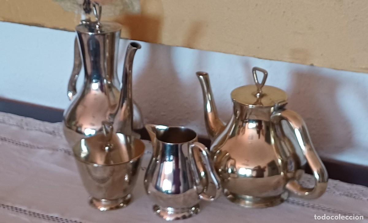 Antiquit&auml;ten: SET DE T&Eacute; Y CAFE EN PLATERIA INGLESA ANTIGUA