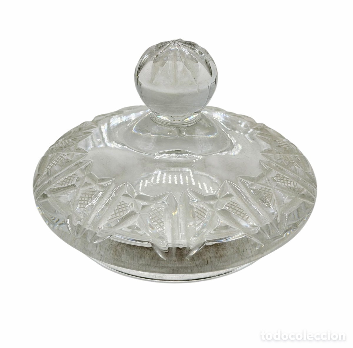 Antig&uuml;edades: Tapa de Cristal Tallado - Foto 1