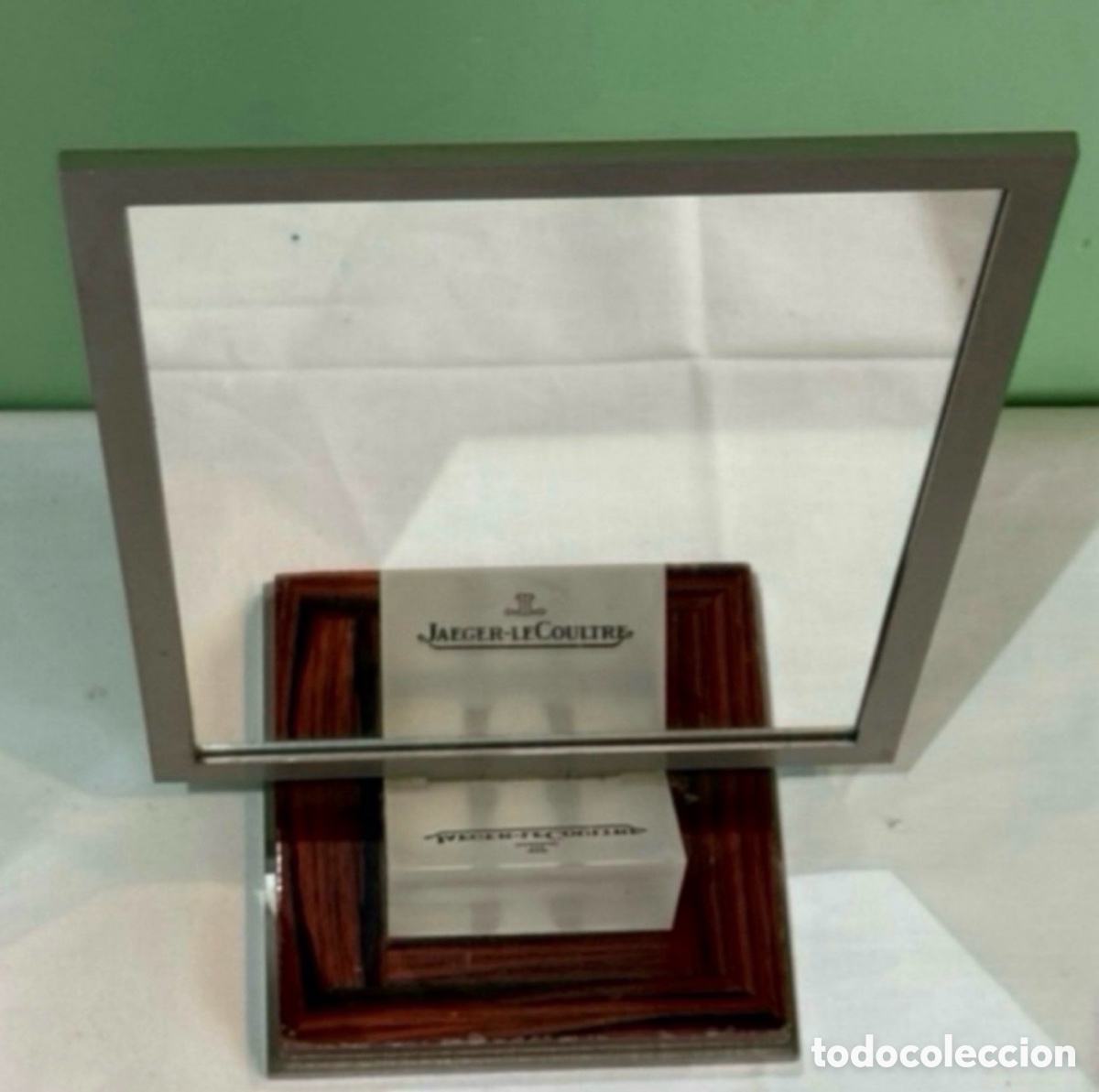 Antiquit&eacute;s: Antiguo espejo original de dise&ntilde;o suizo Jaeger LeCoultre a&ntilde;os 70 de lujo y colecci&oacute;n