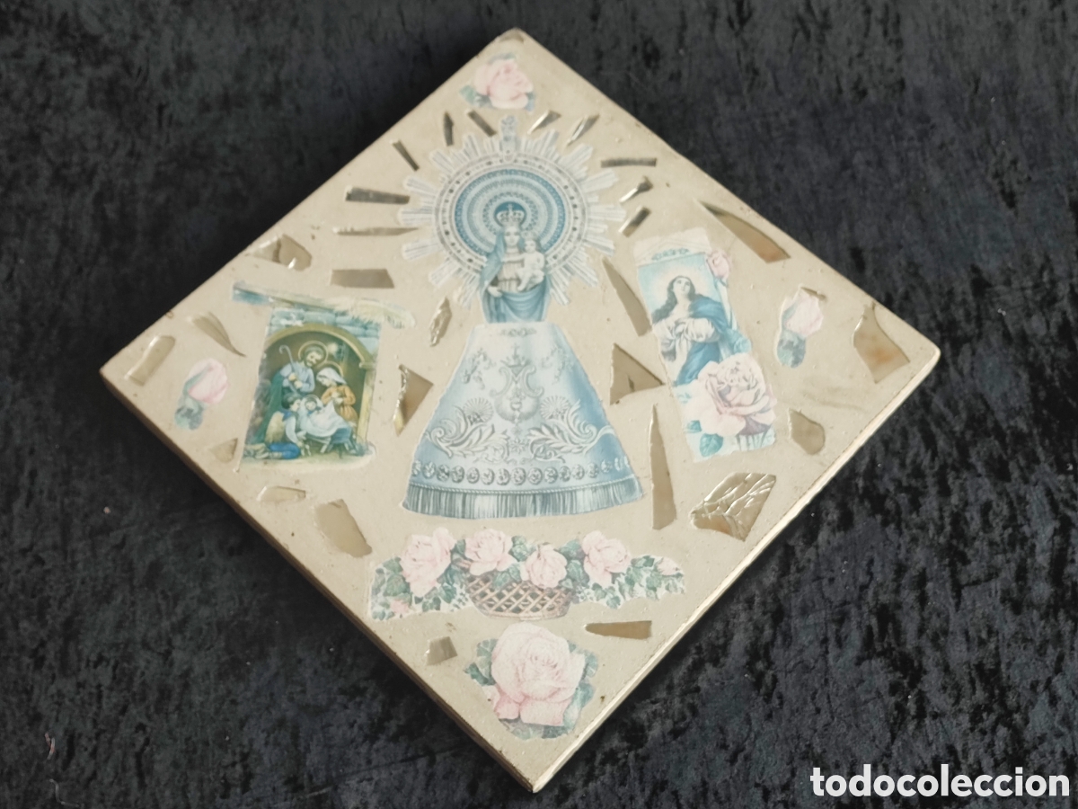 Antiques: GRAN AZULEJO IM&Aacute;GENES VIRGEN DEL PILAR