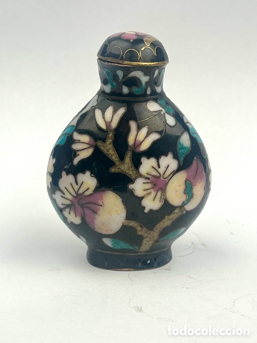 Antig&uuml;edades: SNUFF BOTTLE - BOTELLITA DE RAPE EN ESMALTE CLOISONN&Eacute; CHINA. EN PERFECTO ESTADO