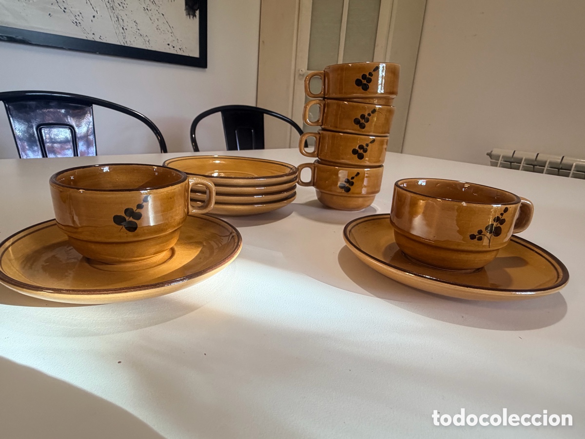 Antig&uuml;edades: Antiguo juego de caf&eacute; de cer&aacute;mica