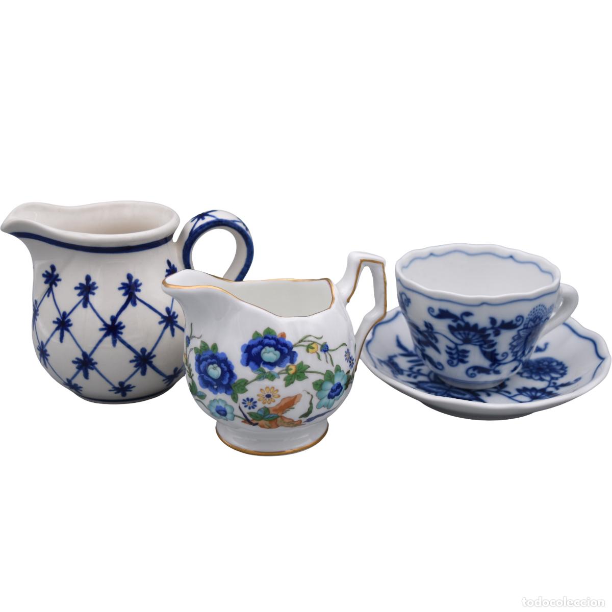 Oggetti Antichi: Jarritas con pocillo - Porcelana