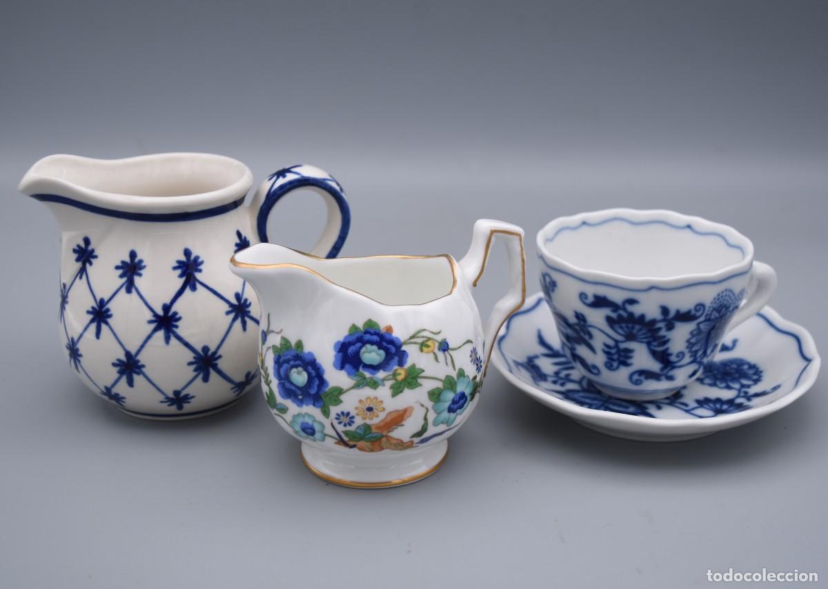 Antig&uuml;edades: Jarritas con pocillo - Porcelana - Foto 2
